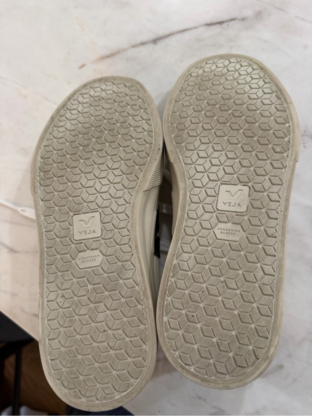 Veja White Sneakers with Black V Detail - Picture 4 of 12